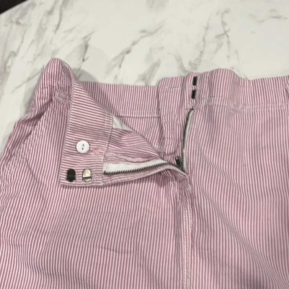 Loft Pink Seersucker Skirt - Picture 3 of 14